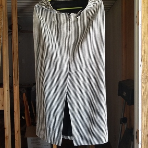 Black and white checkered pencil skirt w/matching - Picture 8 of 8